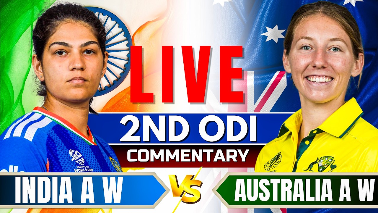 🔴Live: India A Women vs Australia A Women | 2nd ODI | Live Commentary | Live cricket match today