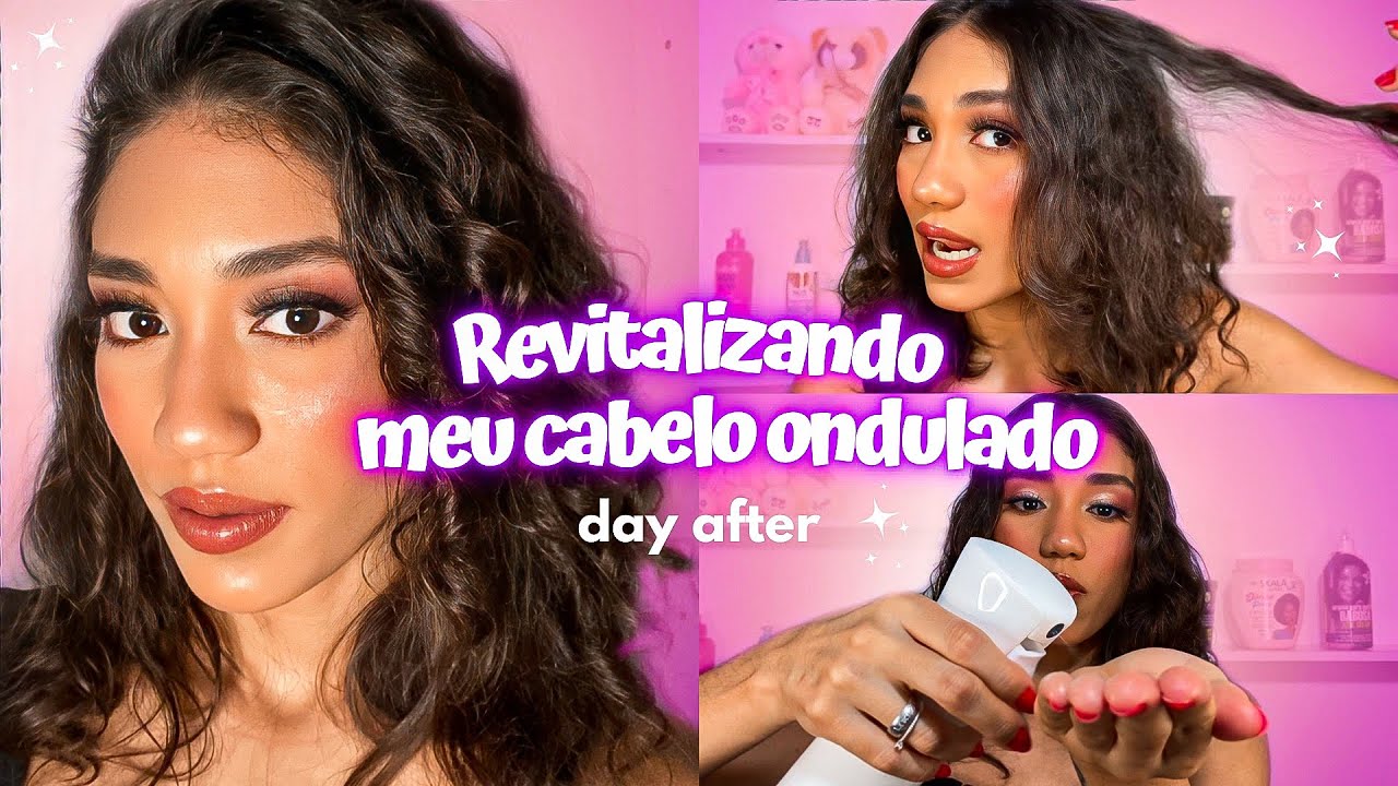 COMO REVITALIZO MEU CABELO ONDULADO NO DAY AFTER (ondulada 2abc) | Jennyfer B&aacute;rbara