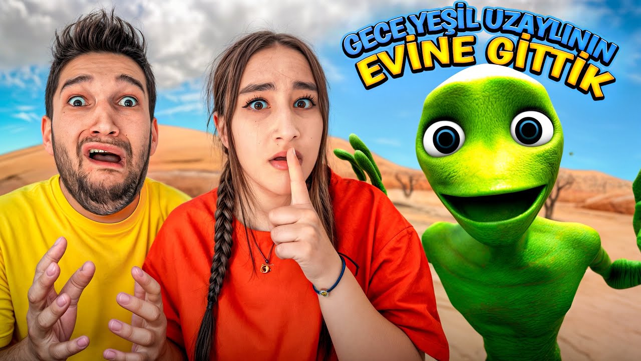 GECE YEŞİL UZAYLININ EVİNE GİTTİK 😱‼️YEŞİL UZAYLI BİZİ KOVALADI ‼️😱 @BETERBÖCÜKTÜRKİYE