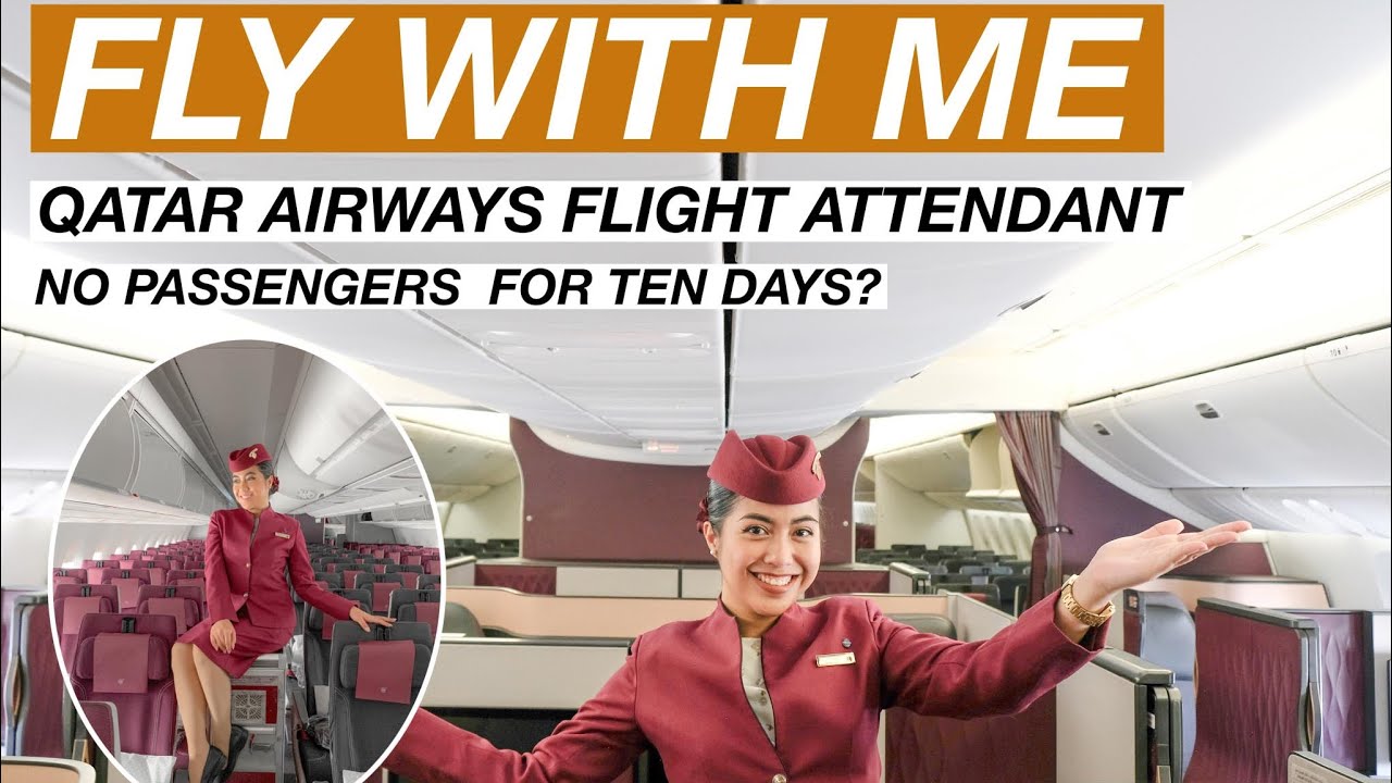 Fly With Me For 10 days | Qatar Airways Cabin Crew (ENG SUB)