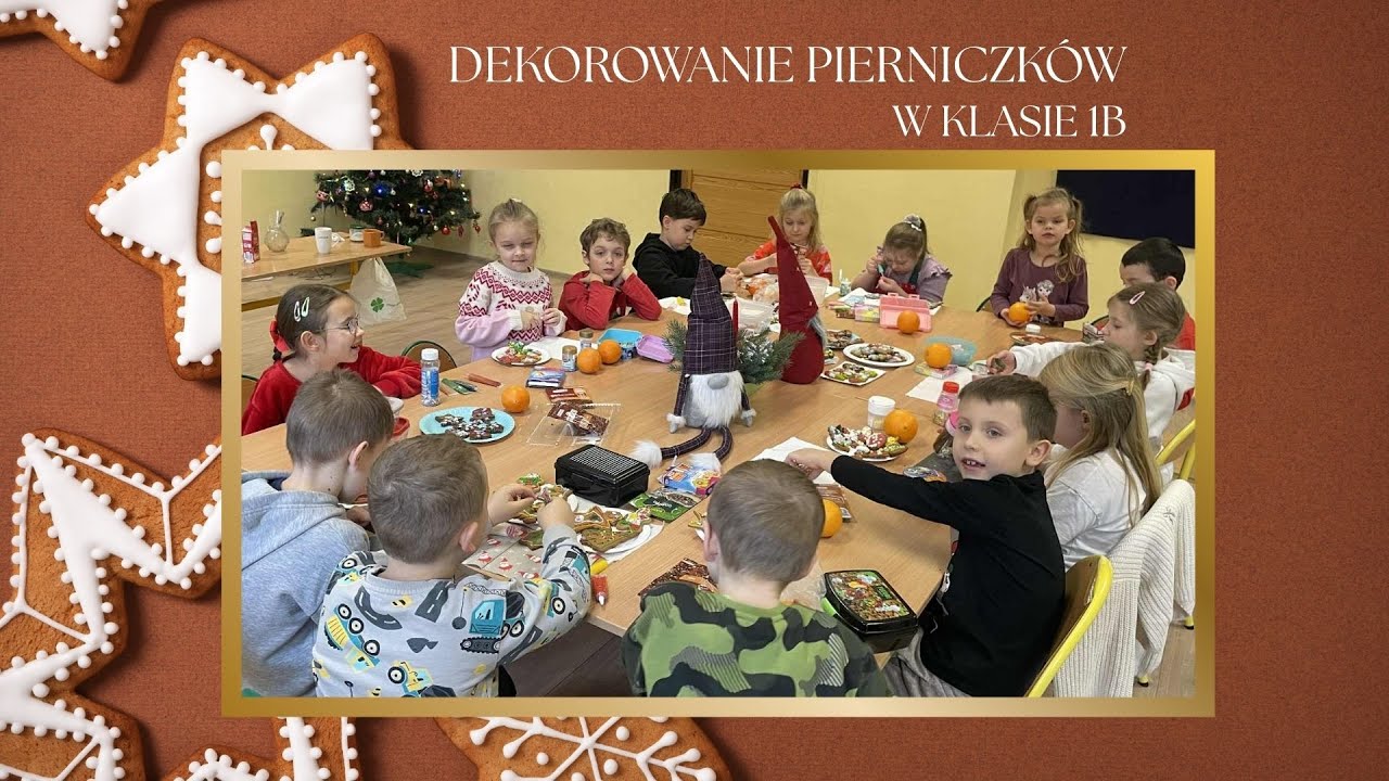 Dekorowanie pierniczków w klasie 1B