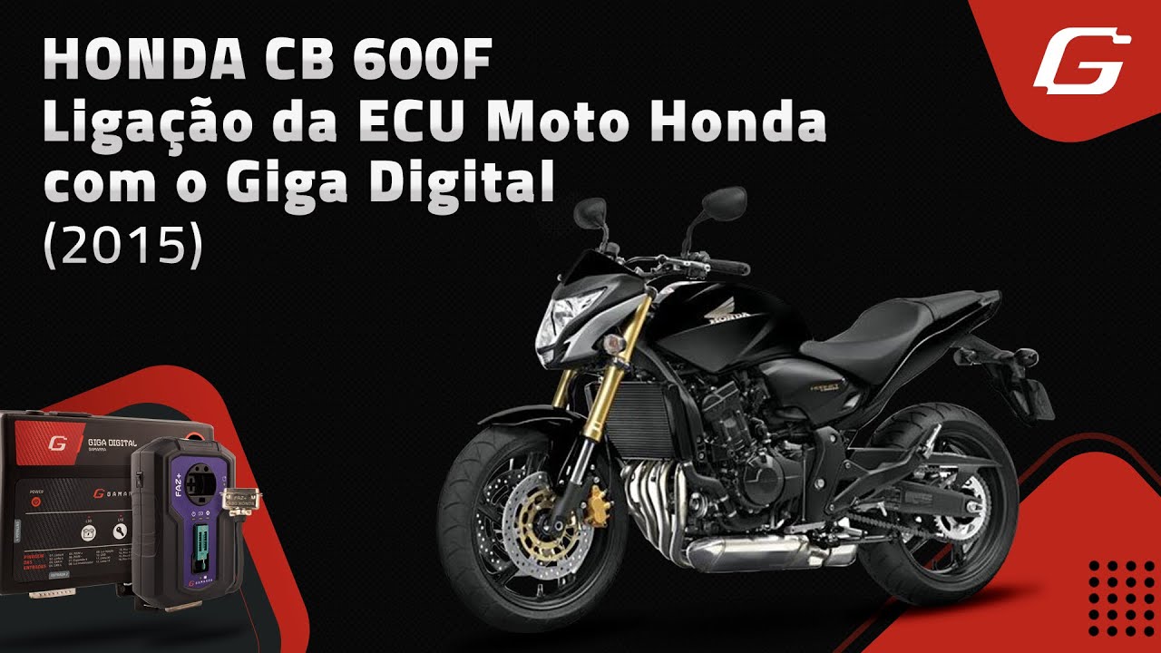 Tutorial Giga Digital e Faz+- Ligação em bancada ECU Moto Honda (2015)