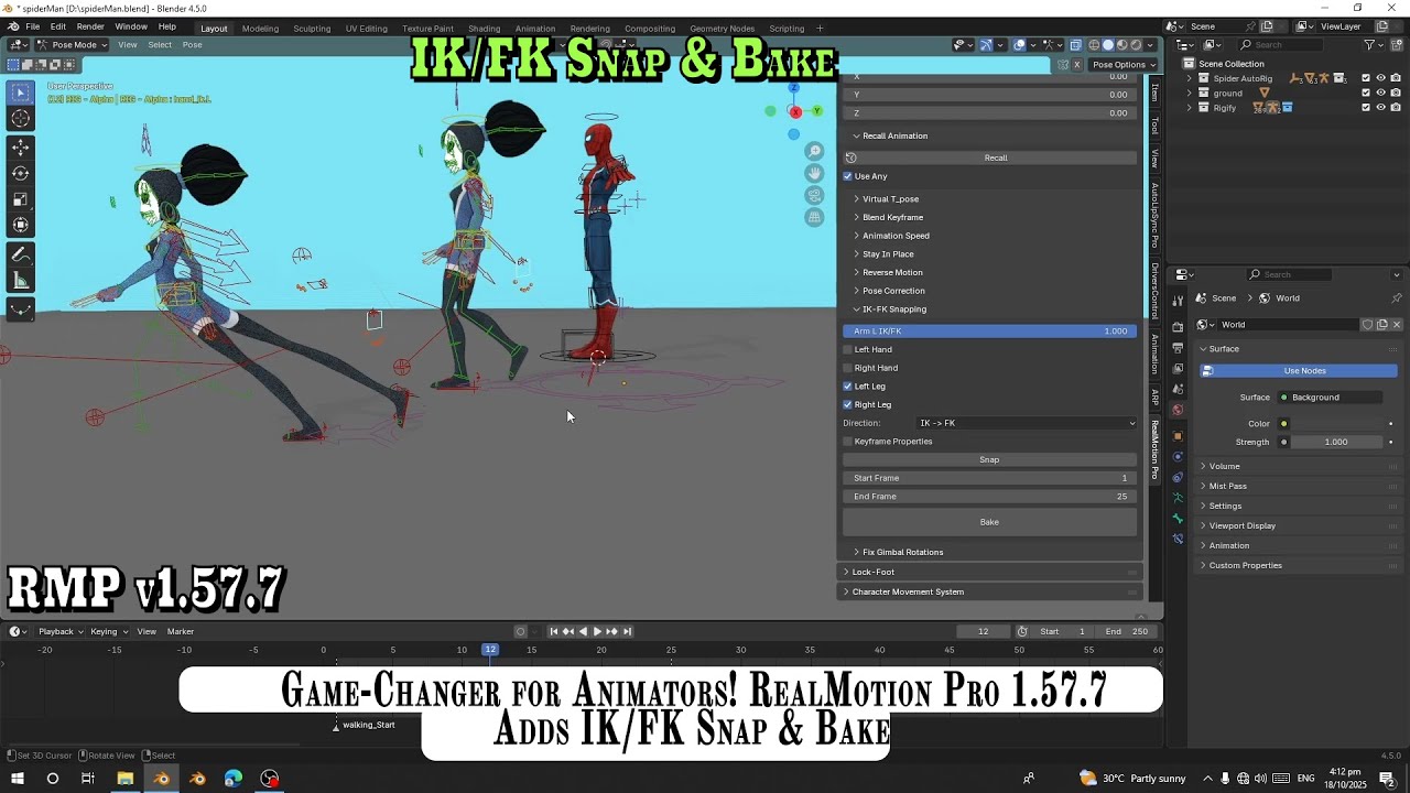 RealMotion Pro 1.57.7 – New Direct IK/FK Snapping & Baking Feature Explained!