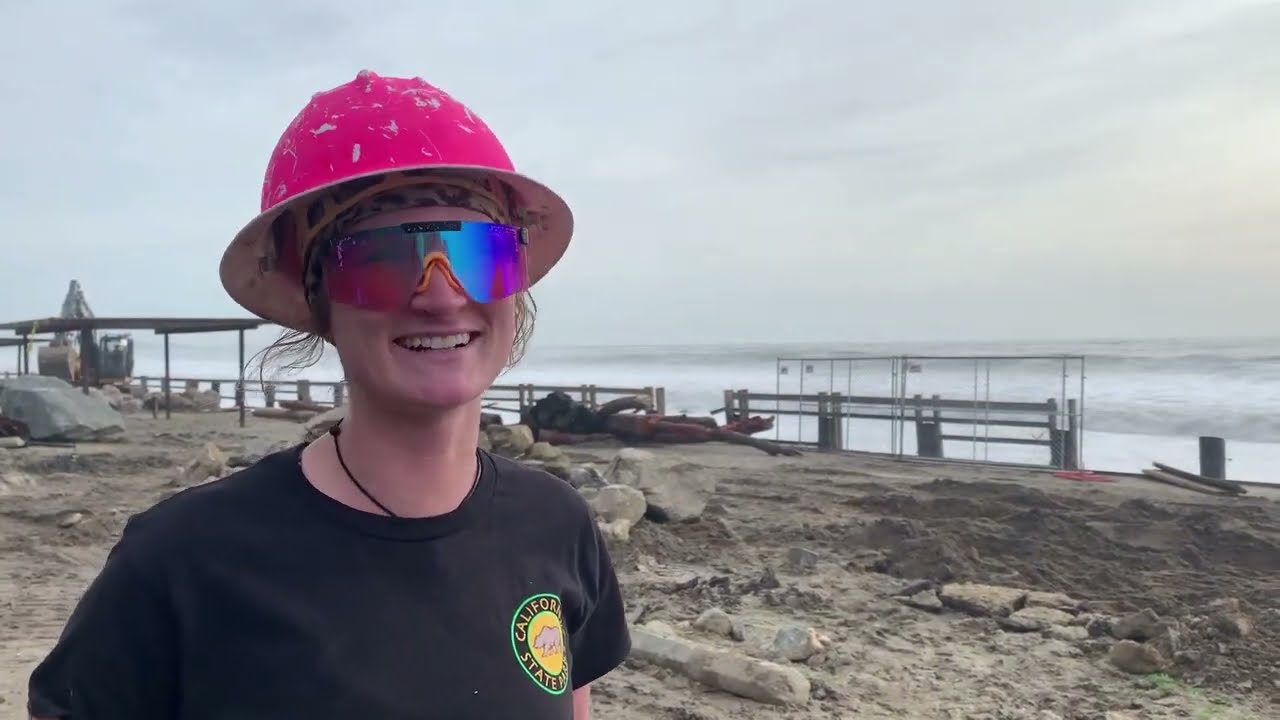 Damage to Seacliff State Beach