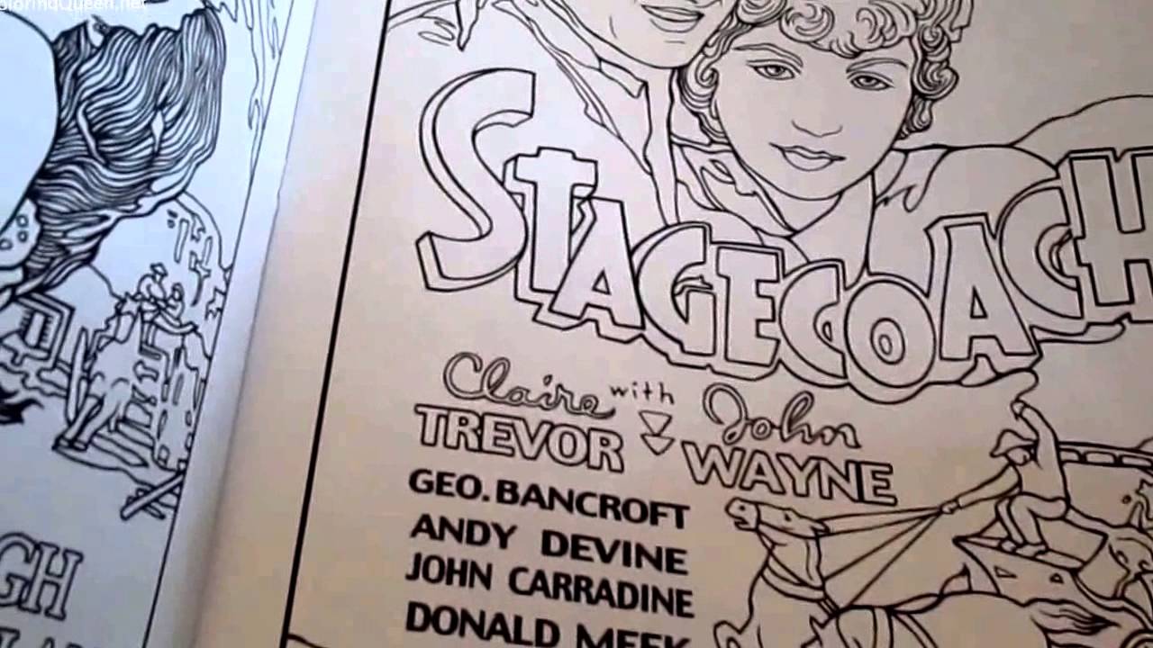 Classic Movie Posters - Adult Coloring Book Review