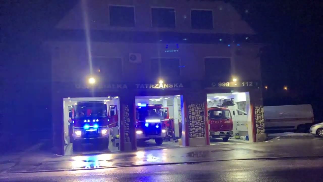 HIT‼️‼️‼️ Wyjazd alarmowy trzech zastępów OSP KSRG Białka Tatrzańska