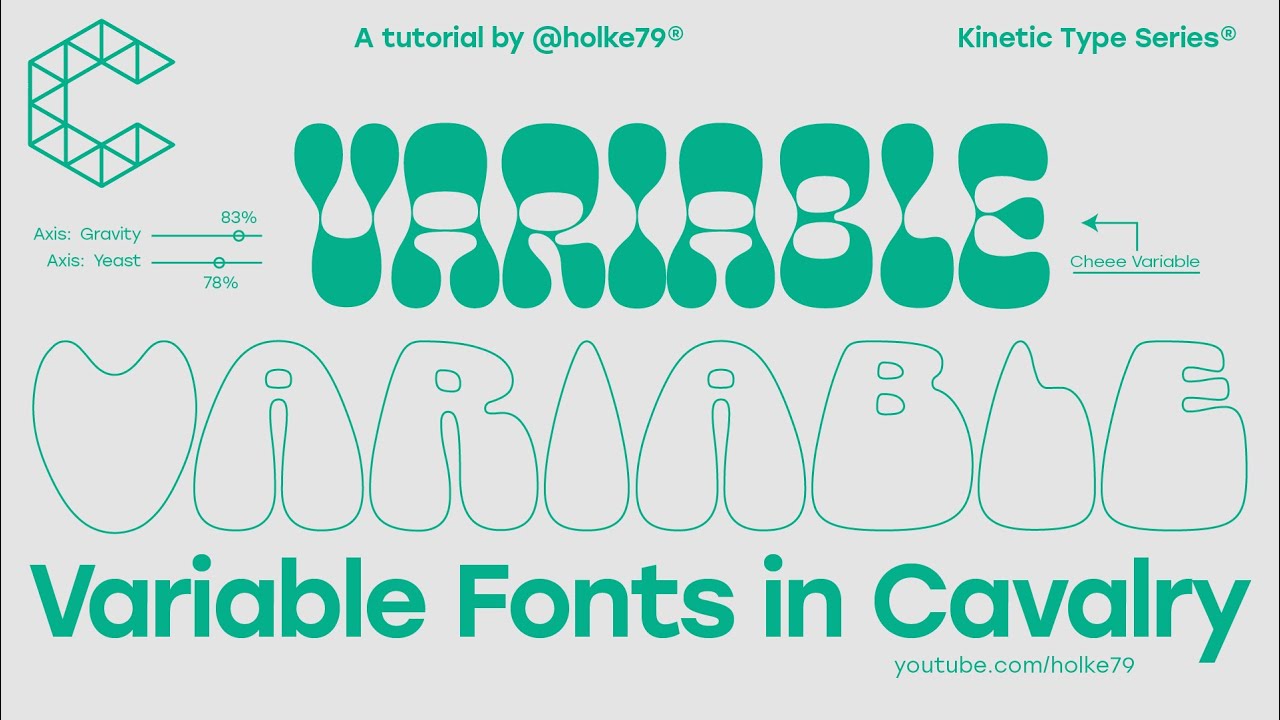 KTS&reg; - Animating Variable Fonts in Cavalry