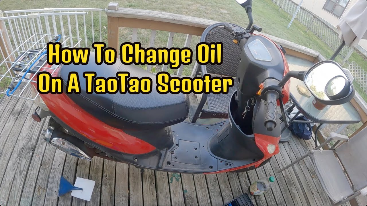 Замена масла в скутере TaoTao 50cc