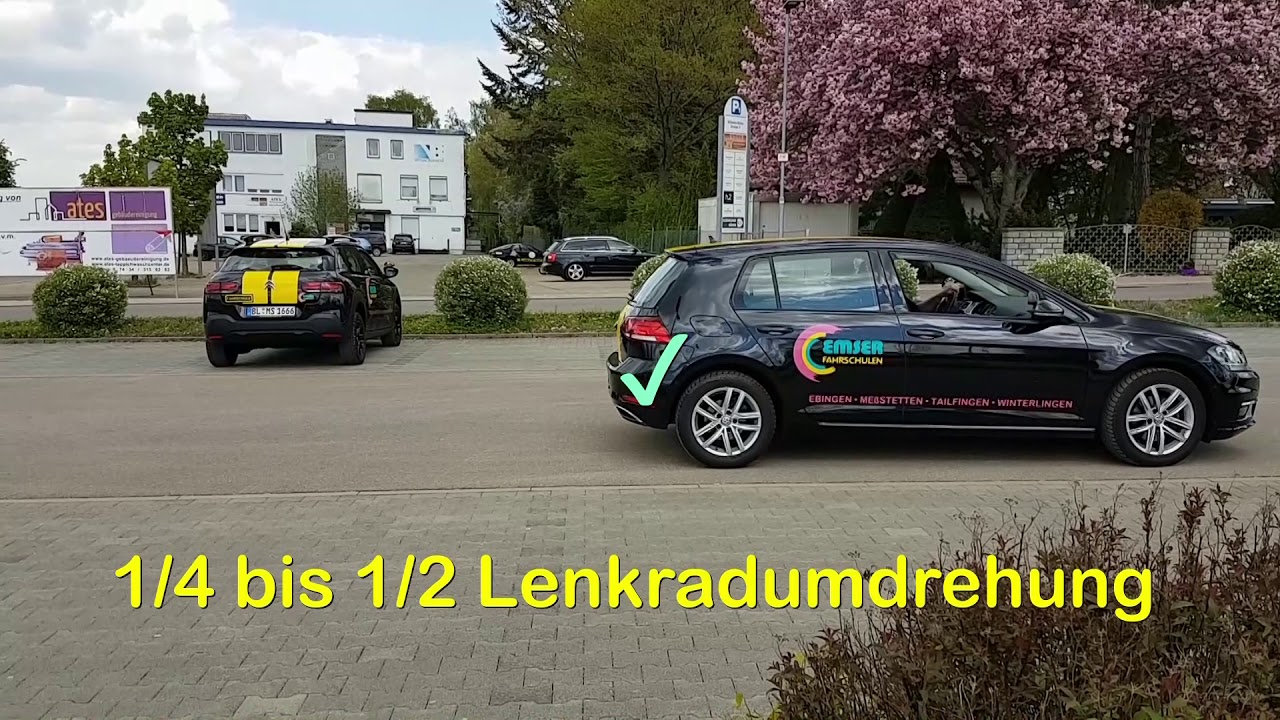 Video 8 - Parken rückwärts links