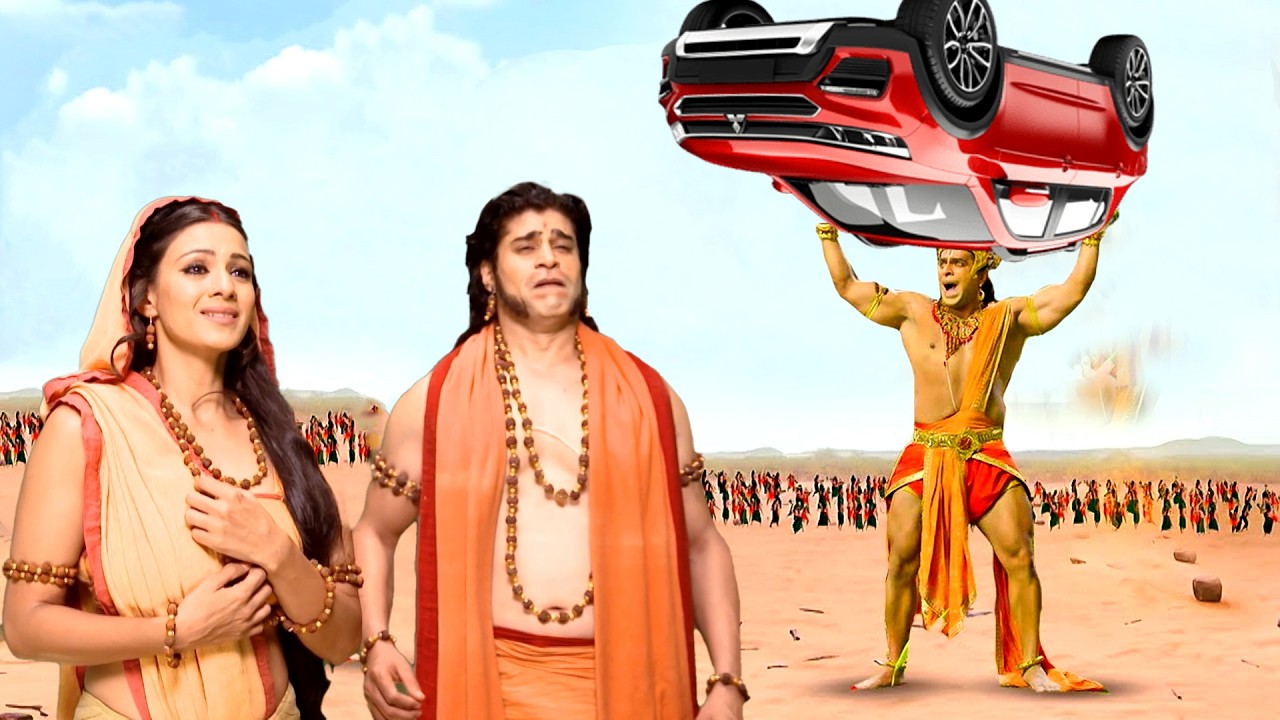 हनुमान जि ने कैसे बचाया अपनी माता पिता की जान कार से   || संकटमोचन महाबली हनुमान ||