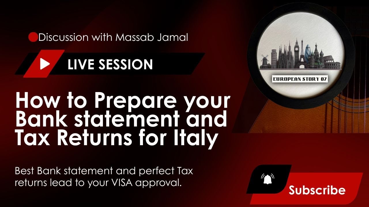 Live Session with Students related to the Bank statement and Tax Returns for Italy VISA