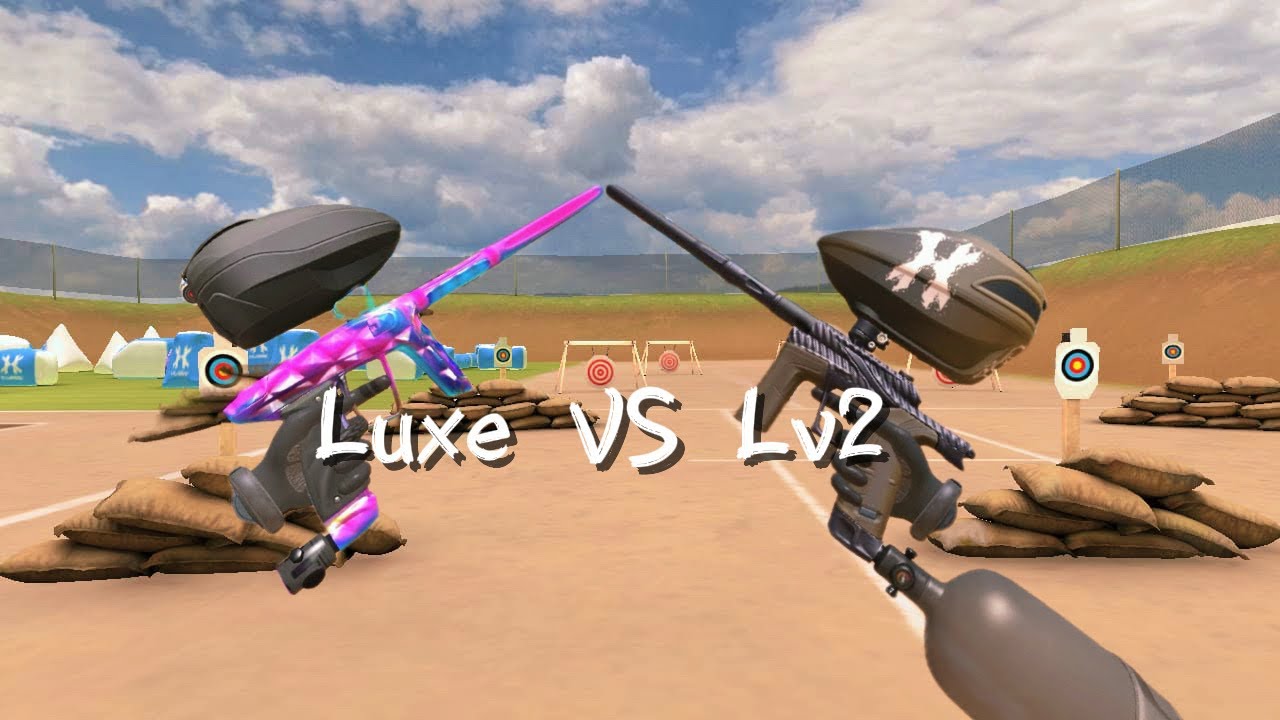 LUXE VS LV2 IN PAINTBALL PLAYGROUND 