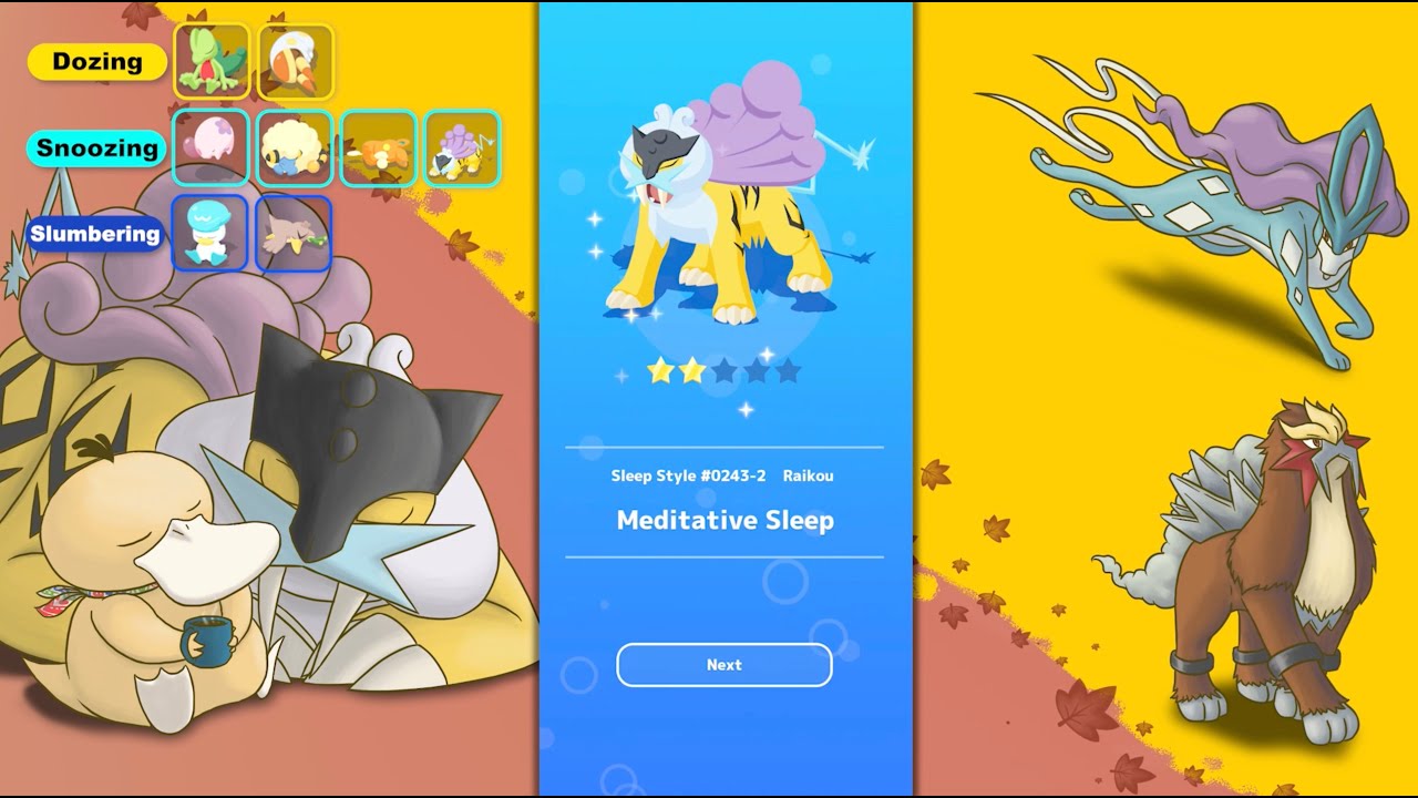 Pokémon Sleep - Legendary Beasts Event Day 03 - A Thundering Roar!