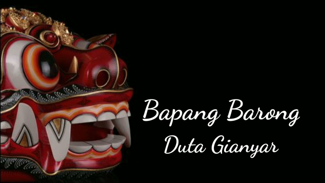 Tabuh bapang barong duta Gianyar