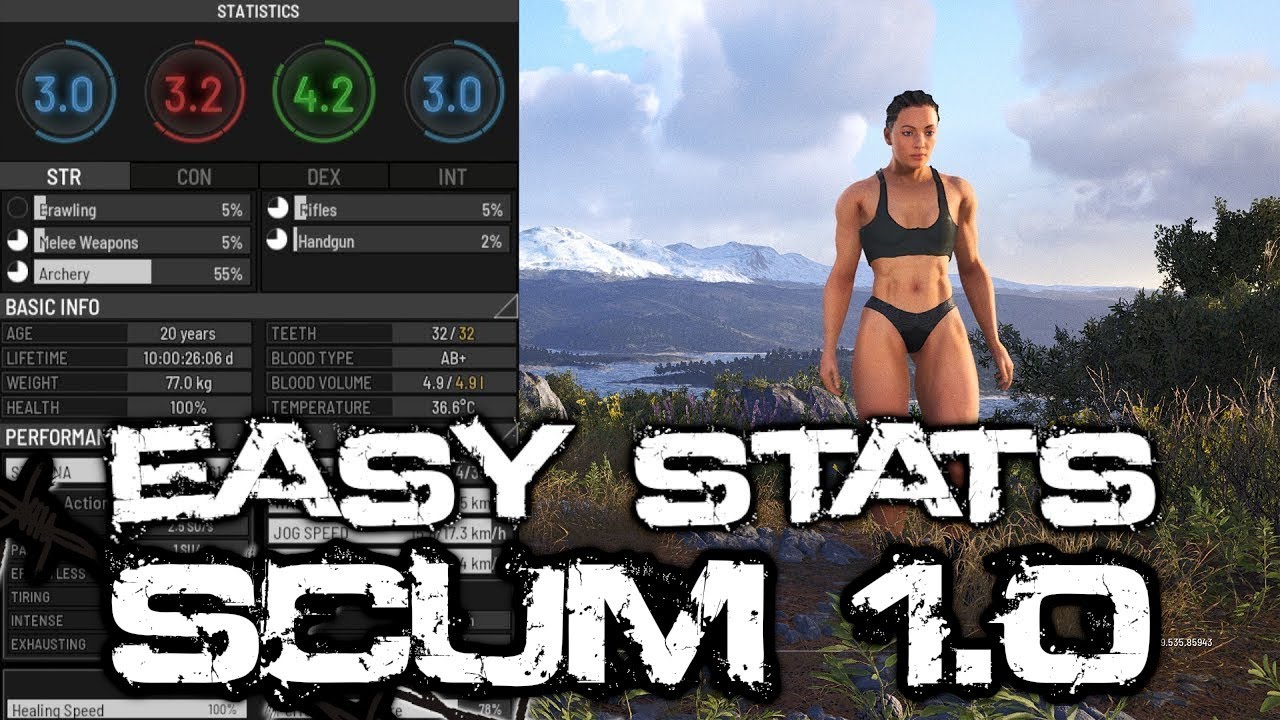 best way to skill your character and level all skills - SCUM 1.0