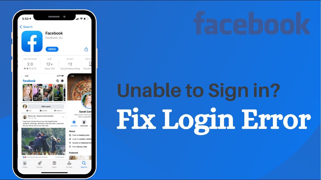 How to Fix Facebook Login error on iPhone 2021