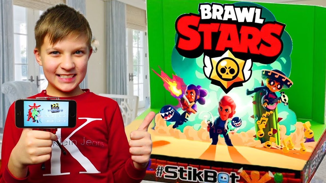 Мультик Бравл Старс! Тима делает сам мультфильм со StikBot & KlikBot!