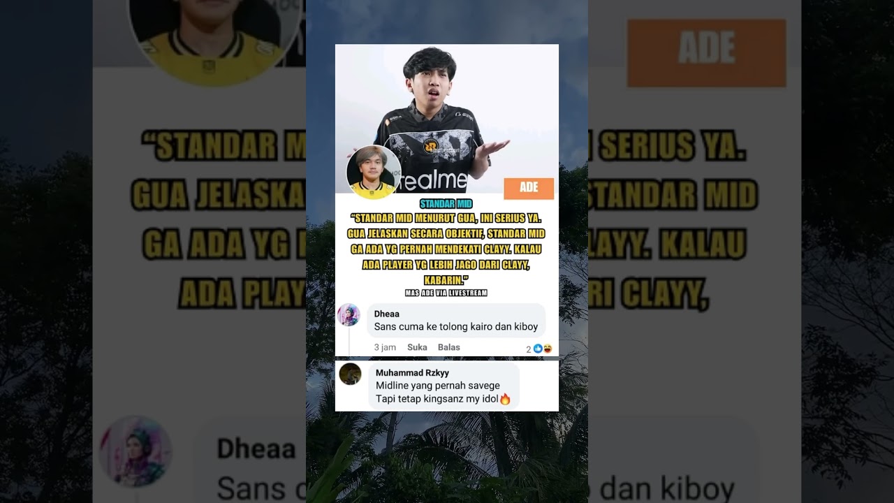 Mas Ade Akui: Belum Ada Midlaner yang Sejago Clayyy di Mobile Legends!