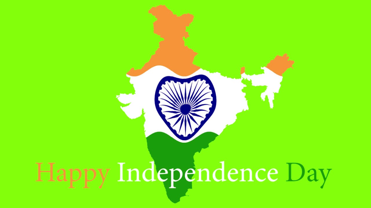 Green Screen India Map with Flag animation fx