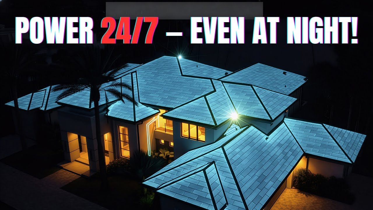 Tesla’s NEW Smart Roof Tiles Make Power 24/7 — Even at Night Without Sunlight!