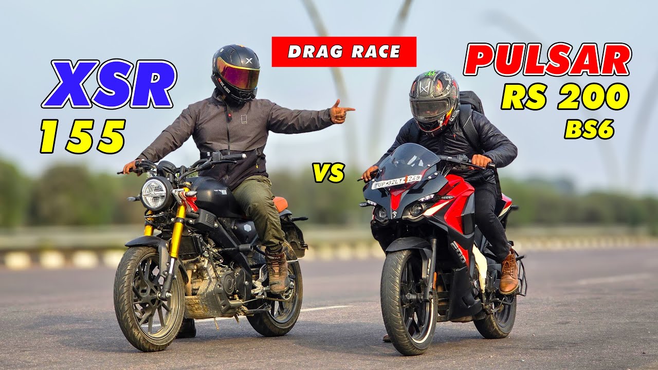 Yamaha XSR 155 vs Bajaj Pulsar RS200 BS6 🔥 Drag Race | Who Wins the Ultimate Sprint?