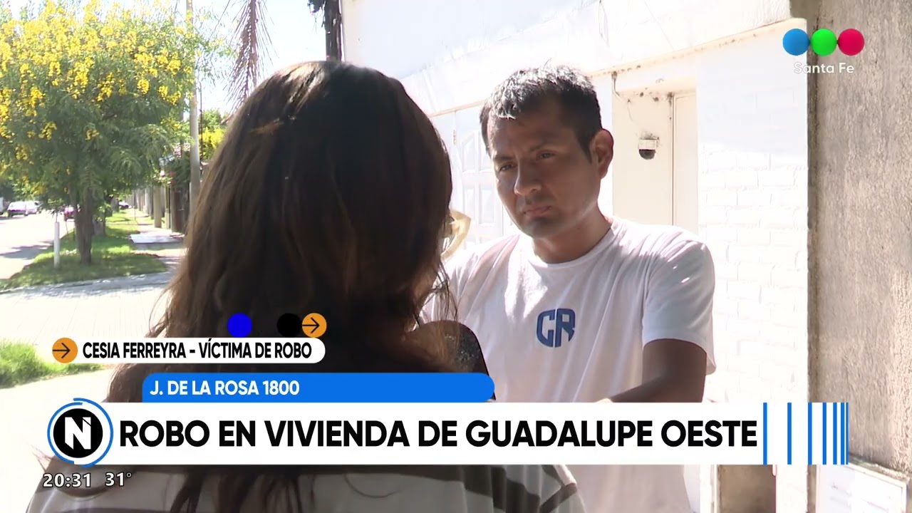 Inseguridad: Robo en una vivienda de Guadalupe Oeste
