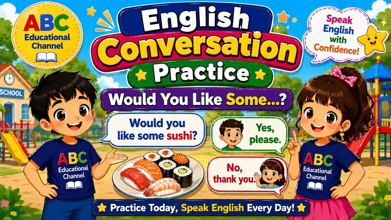 English Conversation Practice | Would you like some..| English Speaking for Kids