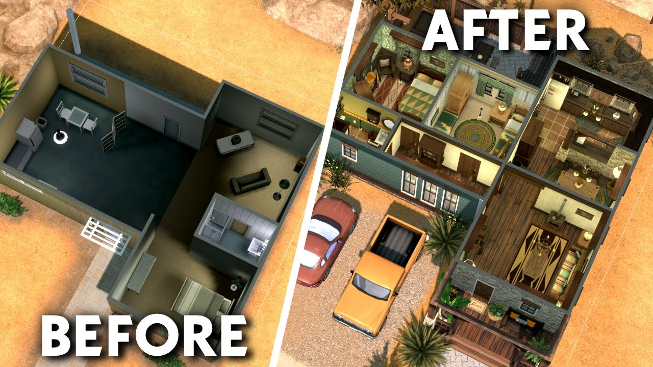 Преображение уродливого стартового дома EA в The Sims 4