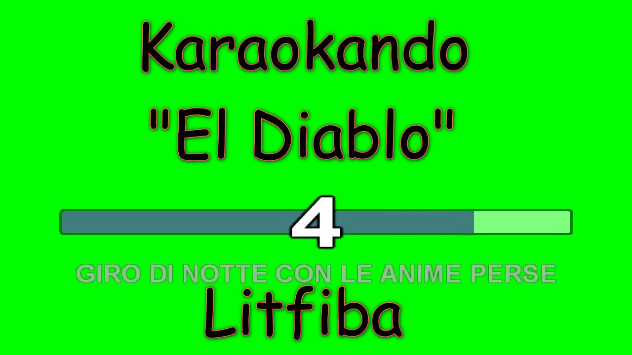 Karaoke Italiano - El Diablo - Litfiba ( Testo )