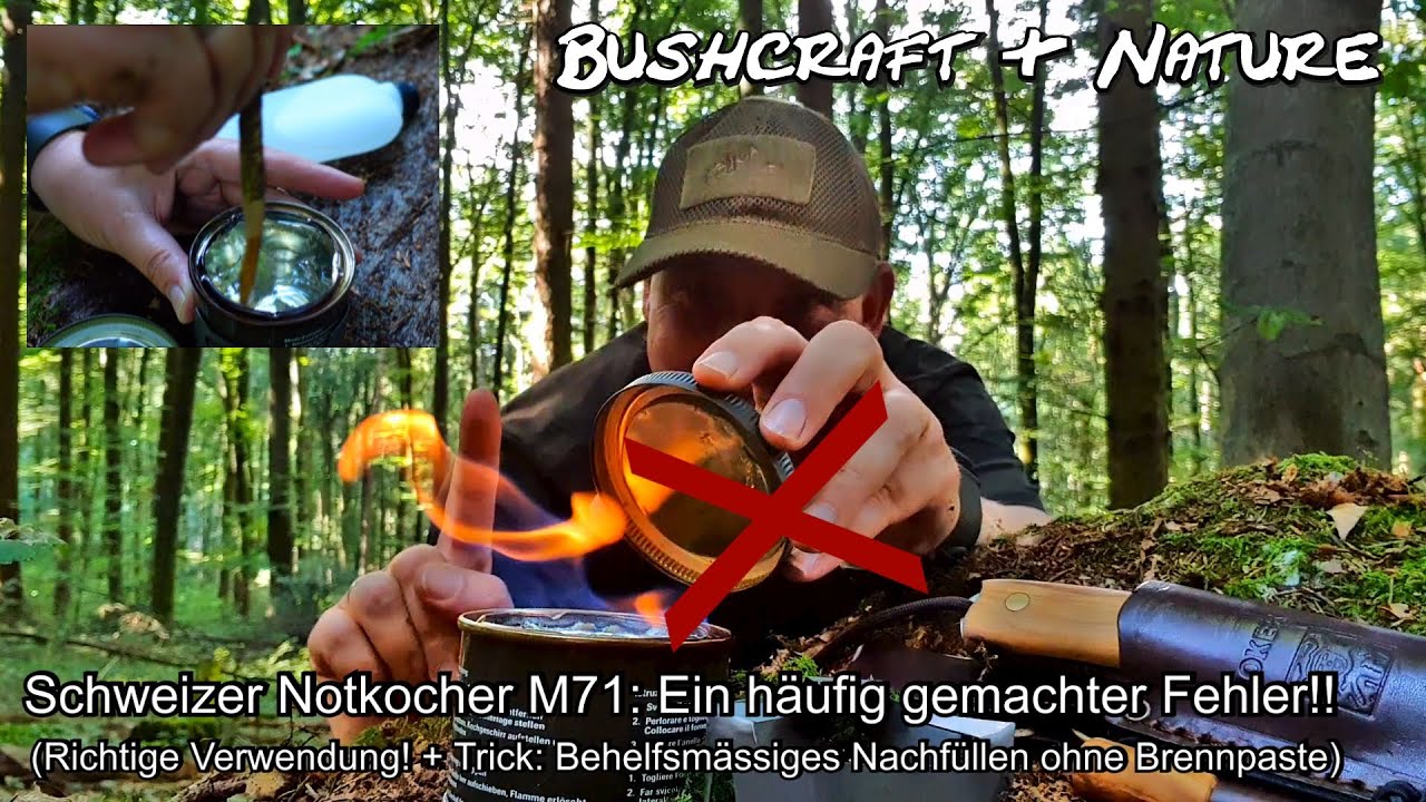 Schweizer Notkocher M71: Ein h&auml;ufig gemachter Fehler! / Swiss emergency cooker M71: A common mistake