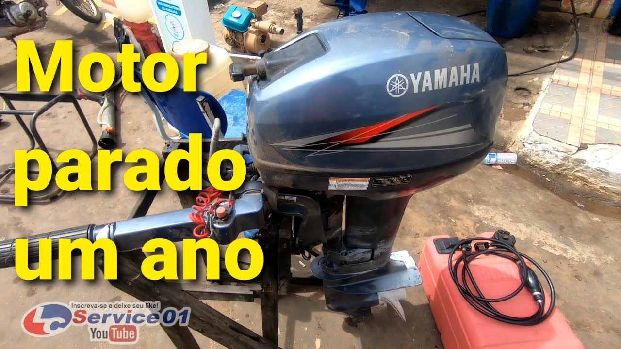Yamaha 15Hp parado há 1ano #yamaha15hp #mecanica #Lcservice01