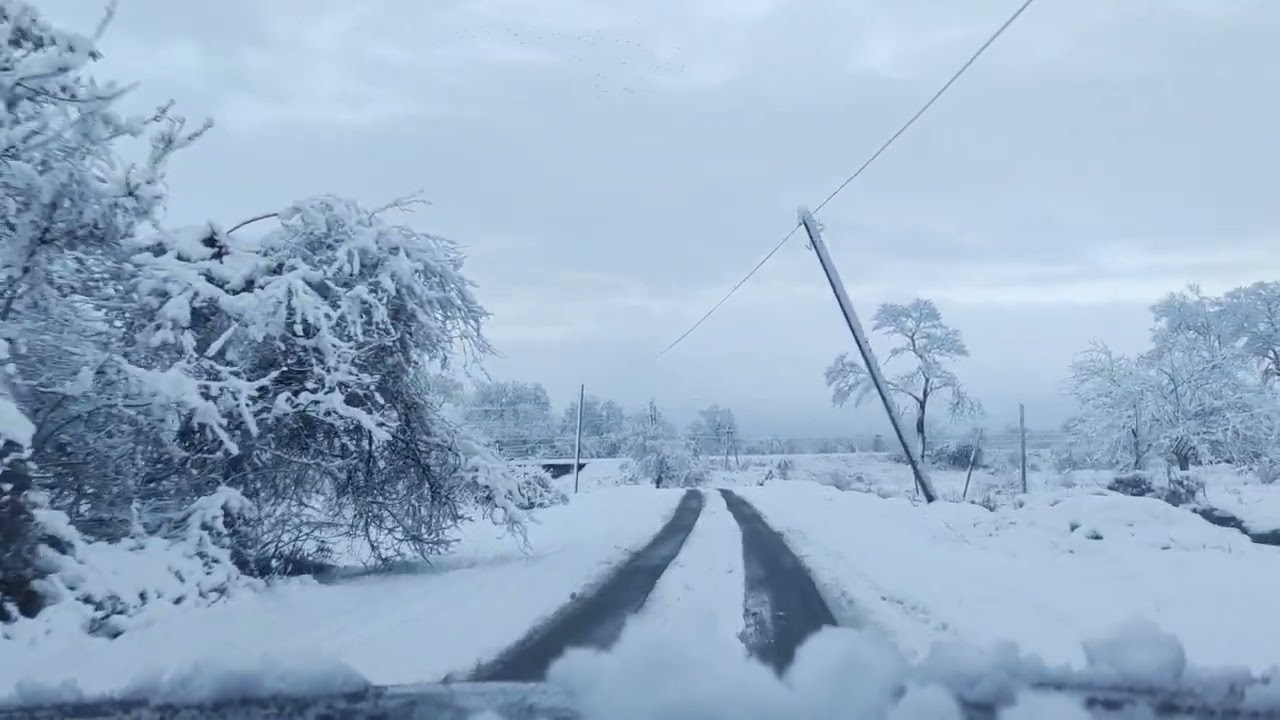 Xacmaz- Çiləgir yolu. Nəhayət babat qar yağdı!