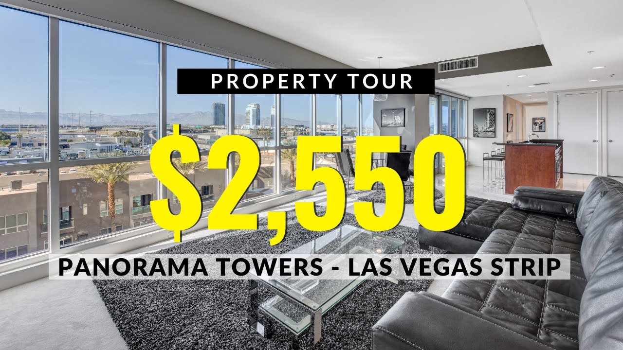 Panorama Towers Las Vegas Strip High-Rise For Rent $2,550 | 2 Beds | 2 Baths | 1,446 sqft