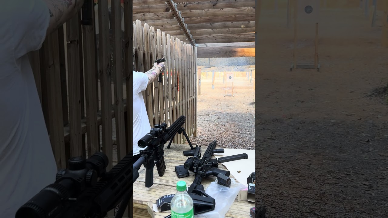 33rd mag dump from the Glock 45 chambered in 9mm 😮‍💨💙 