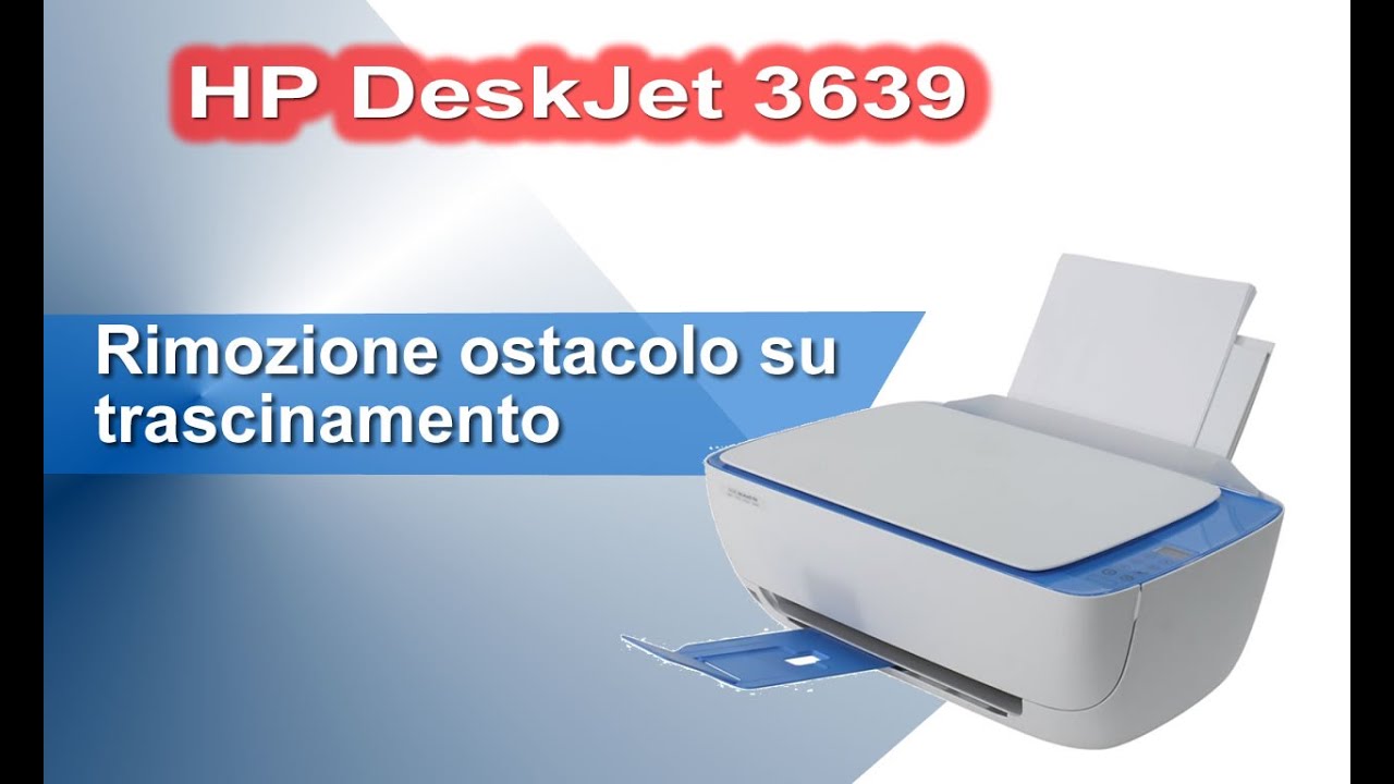 HP DeskJet 3639 non trascina. Smontaggio e riparazione con rimozione corpo estraneo