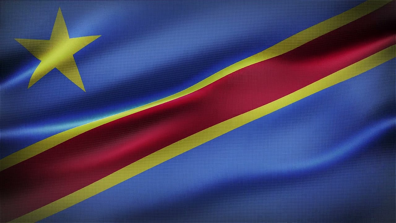 🚩Democratic Republic of the Congo  Flag Waving | GREEN SCREEN & CHROMA MATTE🚩