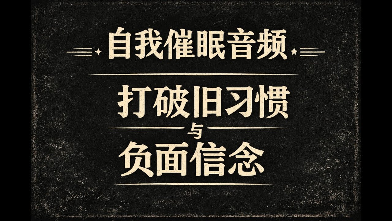 停止把别人放第一 | 自我催眠音频：习惯控制引导式催眠 #习惯 #习惯养成 #催眠 #自我提升 #自我催眠