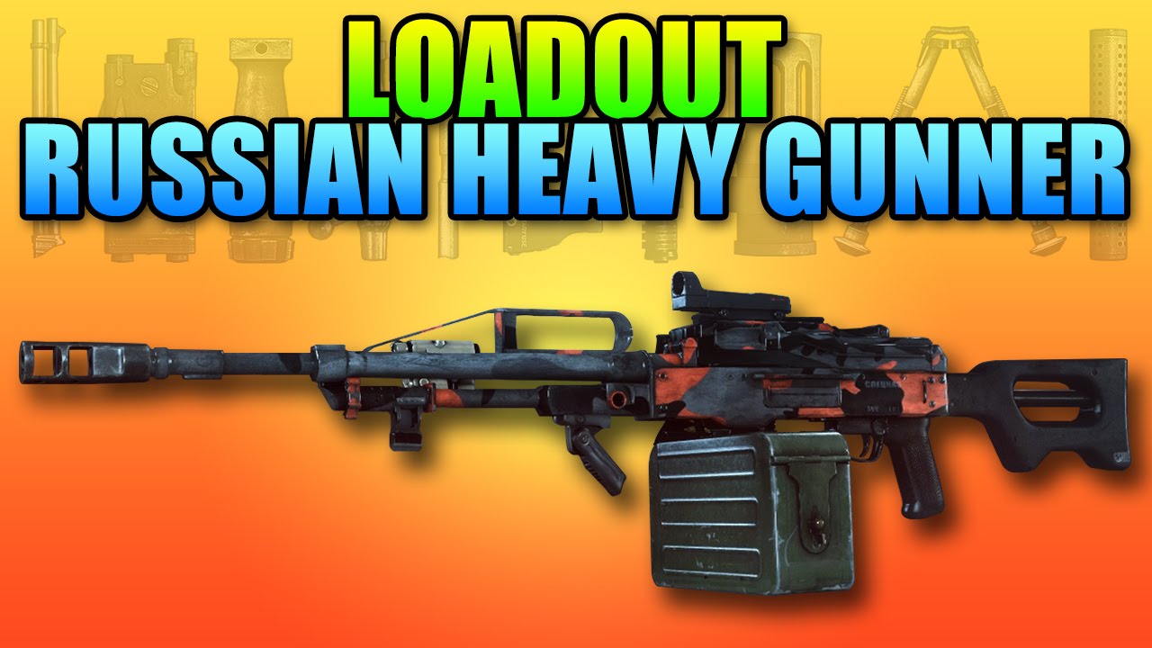 BF4 Loadout Russian Heavy Gunner | Battlefield 4 PKP Pecheneg LMG