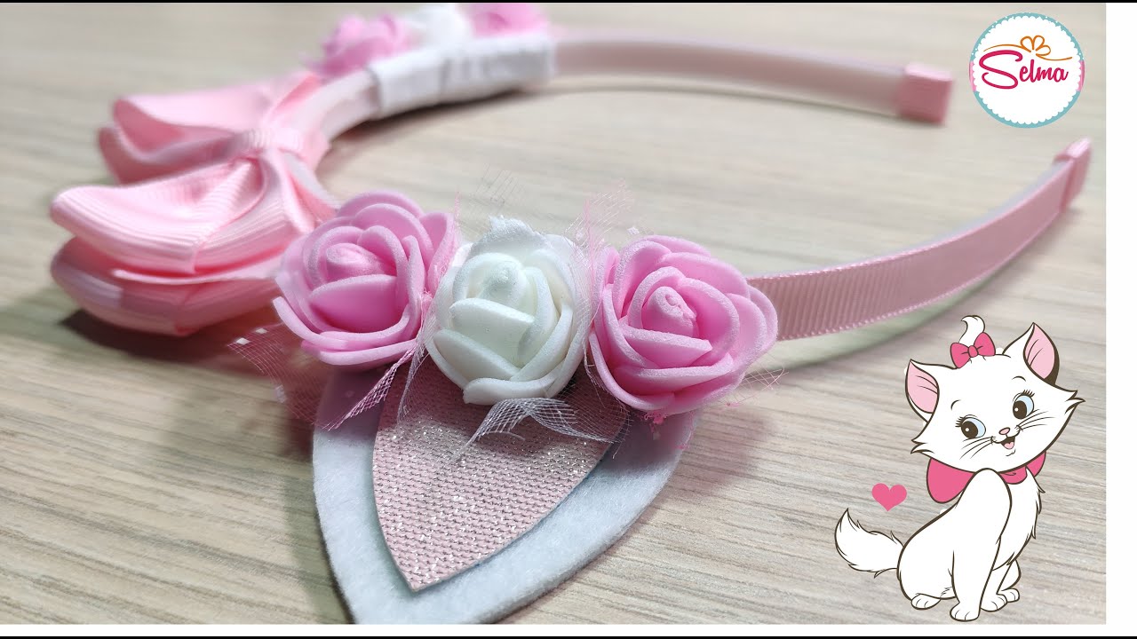 DIY Diadema Gatita Marie Cintillo de Gatica