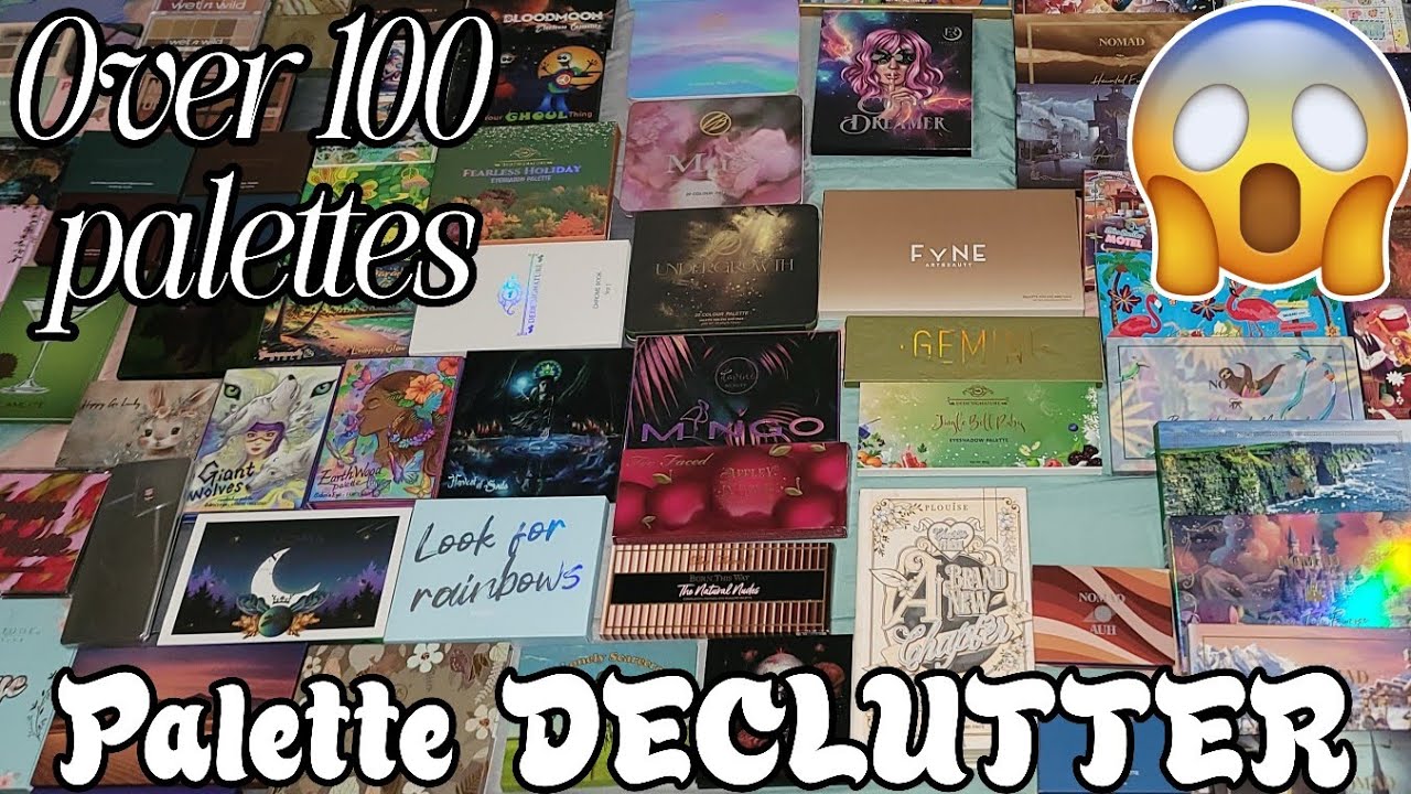 *MARATHON* PALETTE DECLUTTER #thebrutallyhonestbeauty