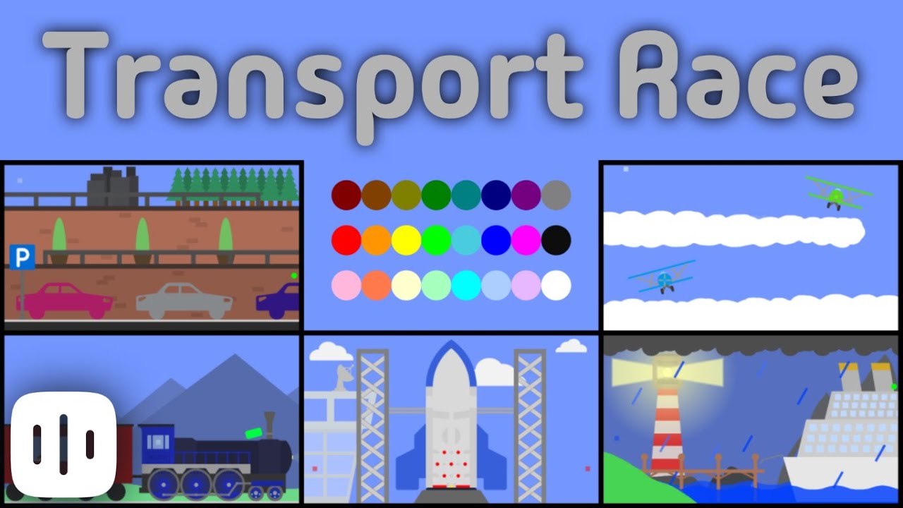 24 Marble Race EP. 2: Transport Race (by Algodoo) (REMAKE)