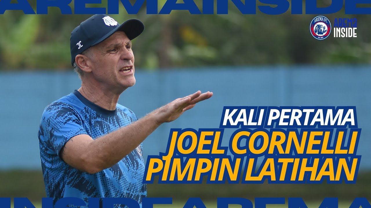KALI PERTAMA JOEL CORNELLI PIMPIN LATIHAN AREMA FC