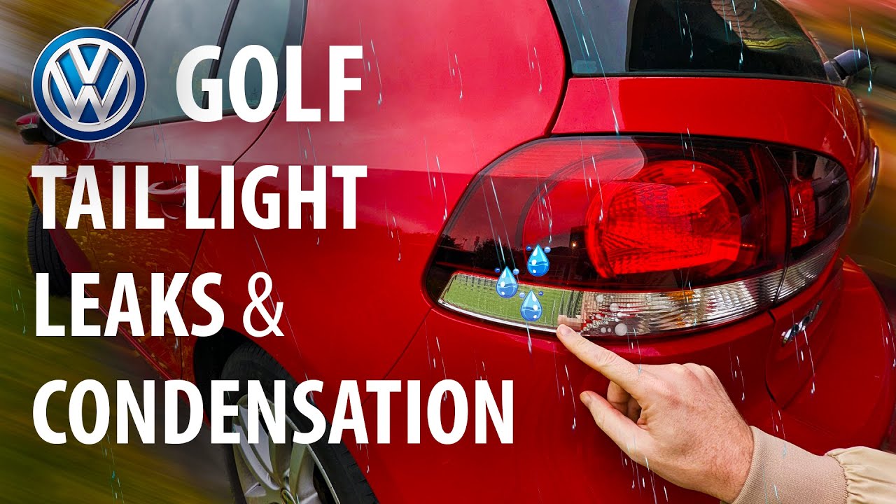 VW Golf tail light water & condensation - hatch leaks pt 3