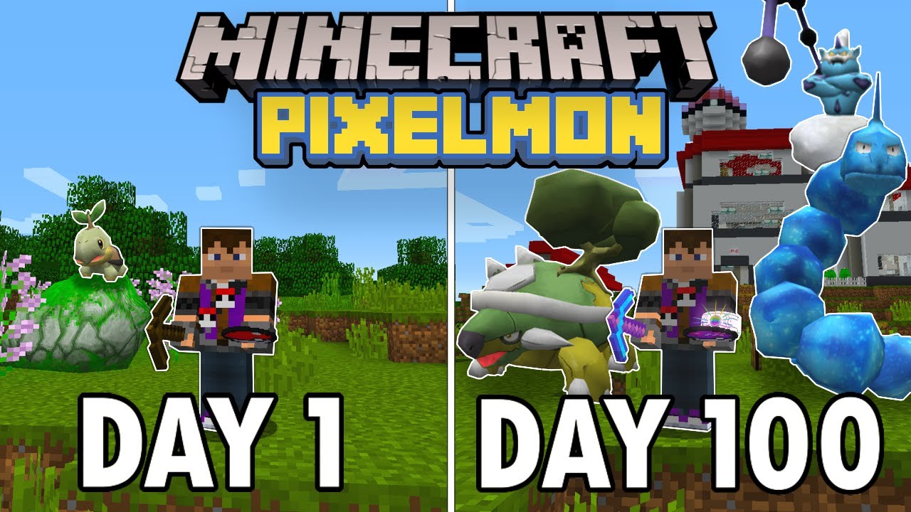 I Spent 100 Days in Minecraft Pixelmon... This is What Happened | Pokemon in Minecraft