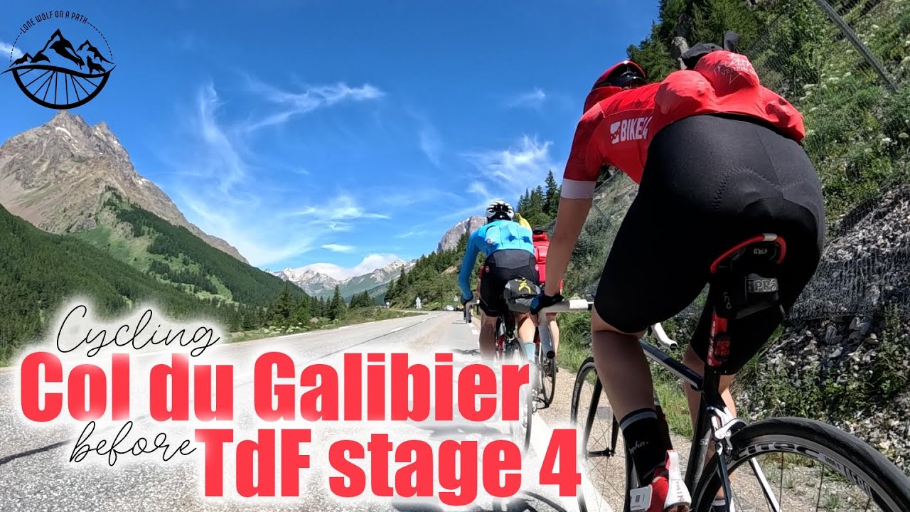 Cycling up Col du Galibier Same Day as Stage 4 Tour de France 2024 #cycling #vanlife #cyclinglife