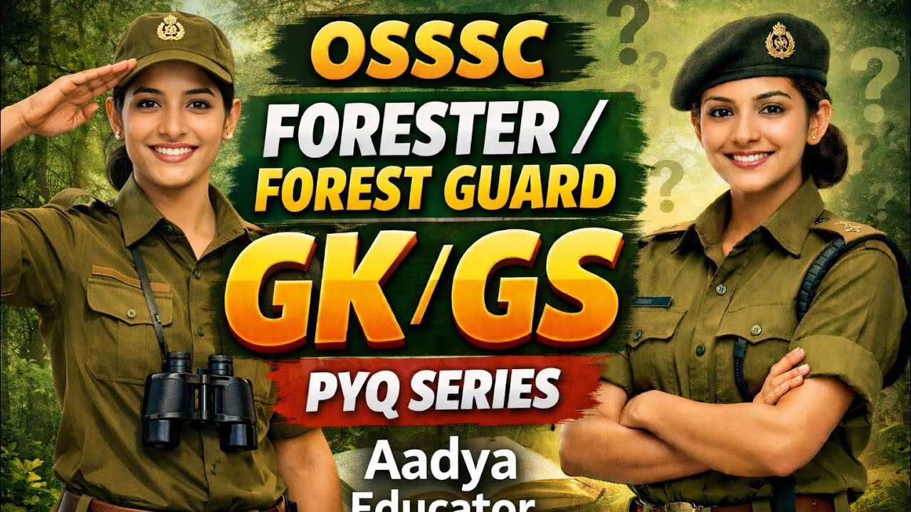 OSSSC CRE PYQ Series | OSSSC Forester , Forest Guard & LSI Previous year questions | PYQ Class - 3 |
