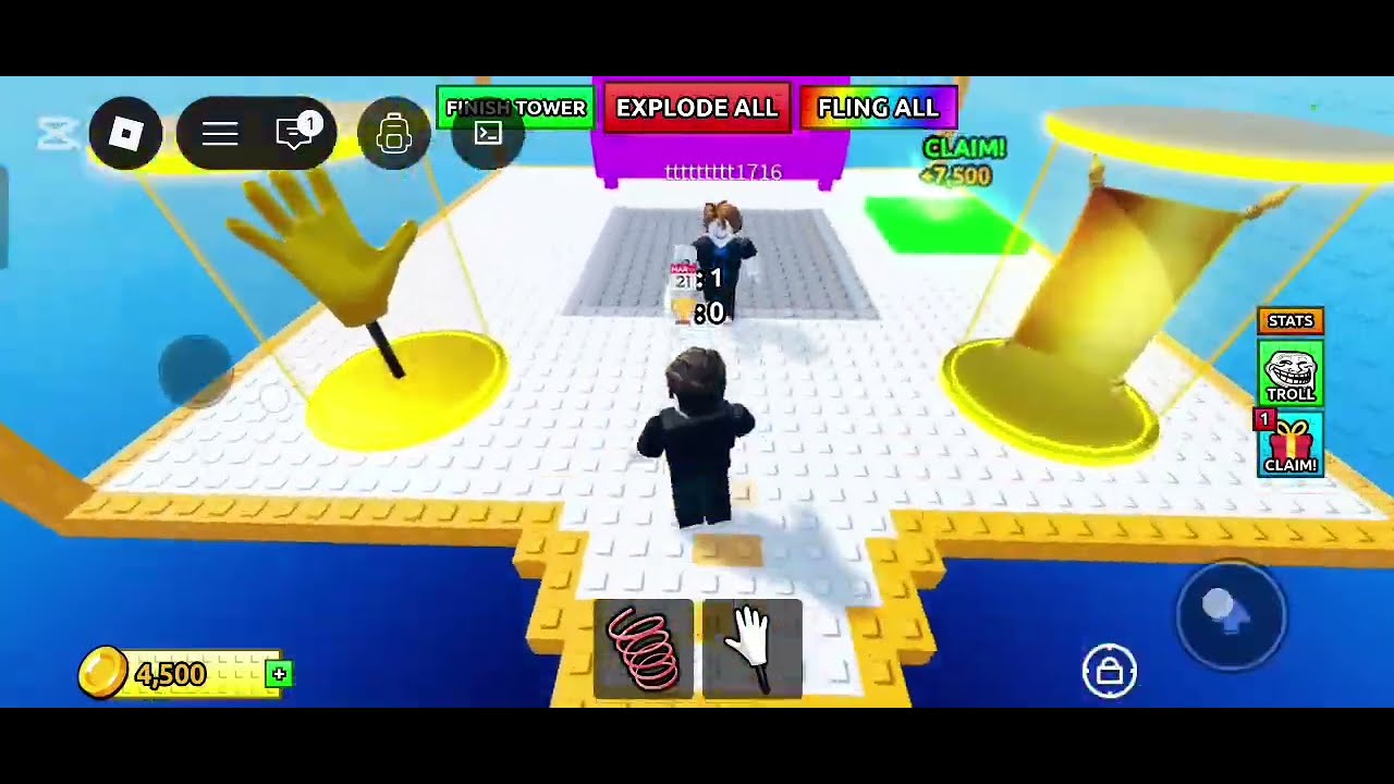 ROBLOX O'YINI. TROLL TOWER o'yini oxiriga yetkazdik. 