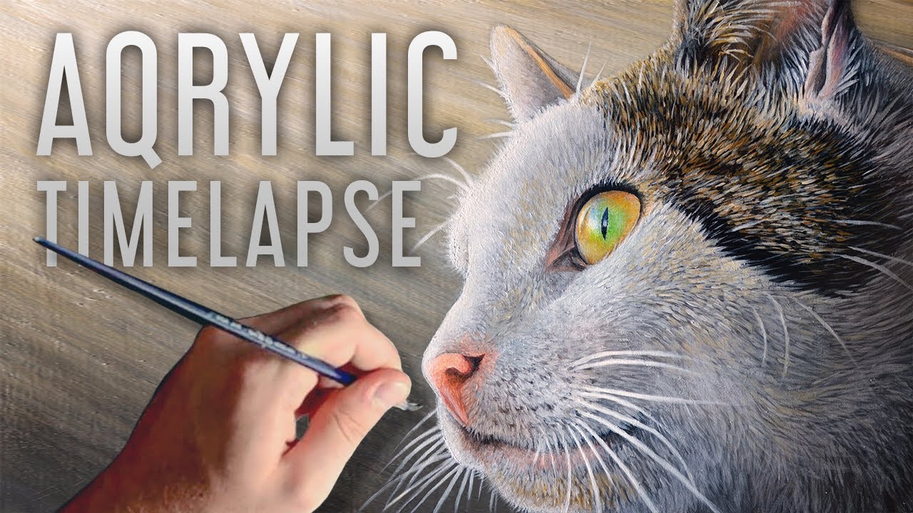 Acrylic Speed Painting Cat