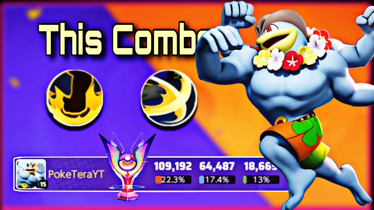 This Machamp Moves Combo is Great | Pokémon Unite Master Rank Gameplay | PokeTeraYT