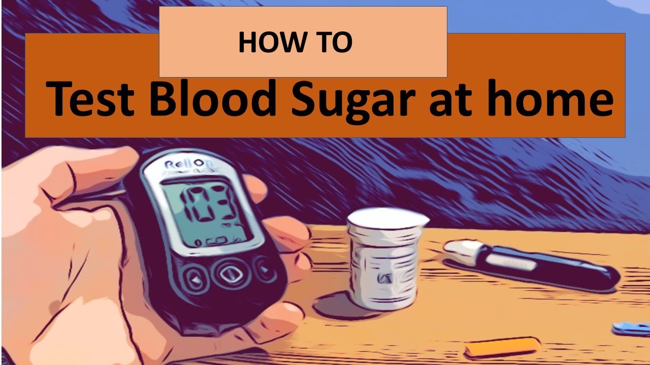 How to test blood sugar at home with a glucometer